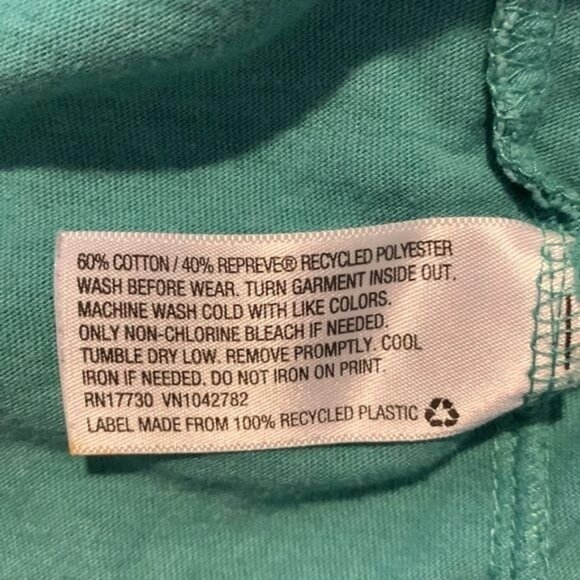 Cat & Jack Youth Green Graphic Tee "Be Real Be Happy Be Kind" S (6/7) Cotton Ble - Picture 4 of 5